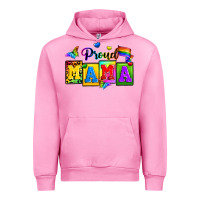 Fuchsia Pink proud mama Urban Hoodie - Zillion Design Studio