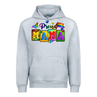 Heather Grey proud mama Urban Hoodie - Zillion Design Studio