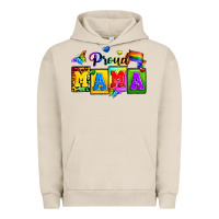 Pigment French Oak proud mama Urban Hoodie - Zillion Design Studio