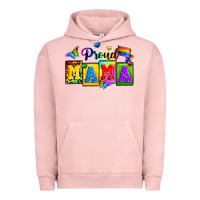 Pigment Salmon proud mama Urban Hoodie - Zillion Design Studio