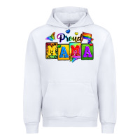 White proud mama Urban Hoodie - Zillion Design Studio