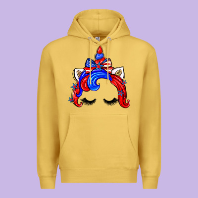 4th Of July Unicorn Premium Hoodie Designed By Zillion Design Studio