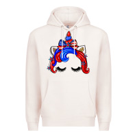 Pale Pink 4th of july unicorn Premium Hoodie - Zillion Design Studio