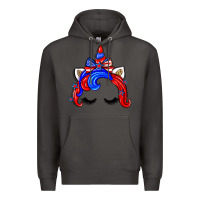 Smoke 4th of july unicorn Premium Hoodie - Zillion Design Studio