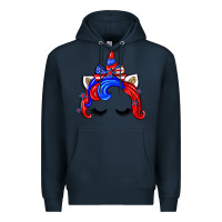 Navy 4th of july unicorn Premium Hoodie - Zillion Design Studio