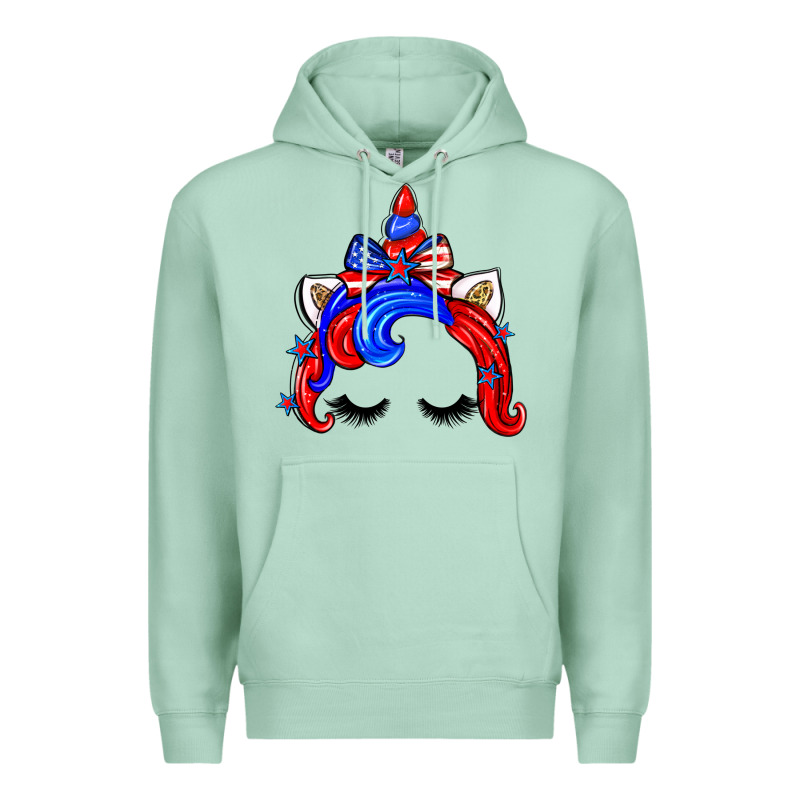 4th Of July Unicorn Premium Hoodie by Zillion Design Studio | Teevron