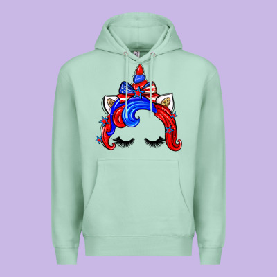 4th Of July Unicorn Premium Hoodie Designed By Zillion Design Studio