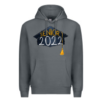 Rock senior 2022 graduation cap Premium Hoodie - RanaPortraitStore
