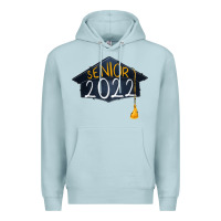 Blue Mist senior 2022 graduation cap Premium Hoodie - RanaPortraitStore