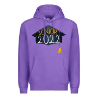 Purple senior 2022 graduation cap Premium Hoodie - RanaPortraitStore