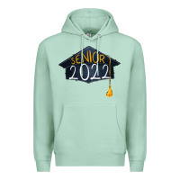 Seafoam senior 2022 graduation cap Premium Hoodie - RanaPortraitStore