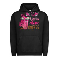 Pigment Black Nobody Fights Alone Coffee Urban Hoodie - texasbilliewilder