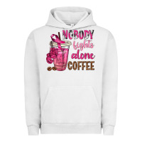 Pigment Lunar Rock Nobody Fights Alone Coffee Urban Hoodie - texasbilliewilder