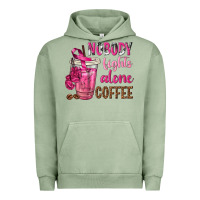 Pigment Oil Green Nobody Fights Alone Coffee Urban Hoodie - texasbilliewilder