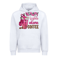 White Nobody Fights Alone Coffee Urban Hoodie - texasbilliewilder
