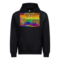 Black pride background Urban Hoodie - Zillion Design Studio