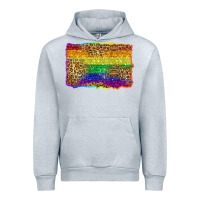 Heather Grey pride background Urban Hoodie - Zillion Design Studio