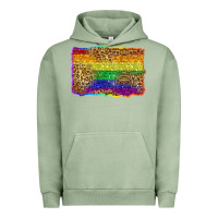 Pigment Oil Green pride background Urban Hoodie - Zillion Design Studio