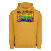 Pigment Peanut Butter pride background Urban Hoodie - Zillion Design Studio