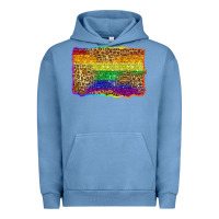 Pigment Pebble Blue pride background Urban Hoodie - Zillion Design Studio
