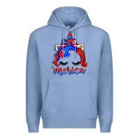 Colony Blue 4th of july 'merica unicorn Premium Hoodie - Zillion Design Studio