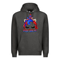 Charcoal Heather 4th of july 'merica unicorn Premium Hoodie - Zillion Design Studio