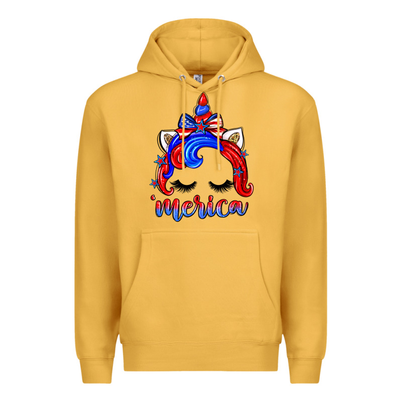 4th Of July 'merica Unicorn Premium Hoodie by Zillion Design Studio | Teevron