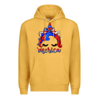 Mustard 4th of july 'merica unicorn Premium Hoodie - Zillion Design Studio