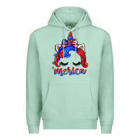 Seafoam 4th of july 'merica unicorn Premium Hoodie - Zillion Design Studio