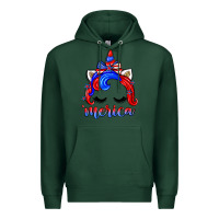 Sports Green 4th of july 'merica unicorn Premium Hoodie - Zillion Design Studio