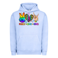Pigment Grape Ice peace love rock Urban Hoodie - Zillion Design Studio