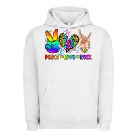 Pigment Lunar Rock peace love rock Urban Hoodie - Zillion Design Studio