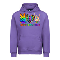 Tulip peace love rock Urban Hoodie - Zillion Design Studio