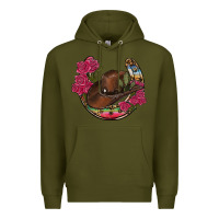 Army Green western serape horseshoe Premium Hoodie - RanaPortraitStore