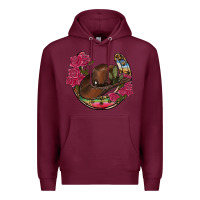 Burgundy western serape horseshoe Premium Hoodie - RanaPortraitStore