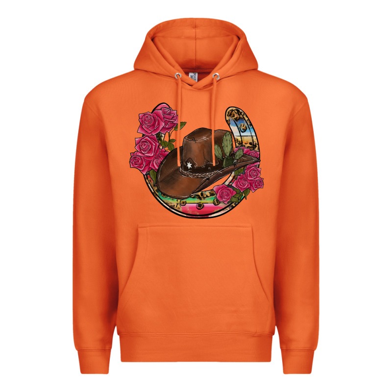 Western Serape Horseshoe Premium Hoodie by RanaPortraitStore | Teevron