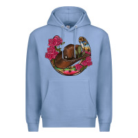 Colony Blue western serape horseshoe Premium Hoodie - RanaPortraitStore