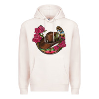 Pale Pink western serape horseshoe Premium Hoodie - RanaPortraitStore