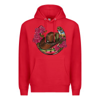 Red western serape horseshoe Premium Hoodie - RanaPortraitStore