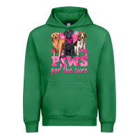Emerald Paws For The Cure Urban Hoodie - texasbilliewilder