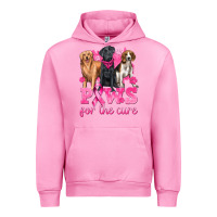 Fuchsia Pink Paws For The Cure Urban Hoodie - texasbilliewilder