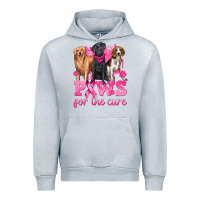 Heather Grey Paws For The Cure Urban Hoodie - texasbilliewilder
