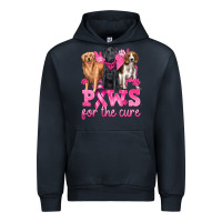 Navy Paws For The Cure Urban Hoodie - texasbilliewilder