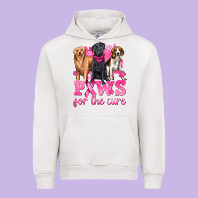 Paws For The Cure Urban Hoodie Designed By Texasbilliewilder