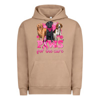Pigment Burro Paws For The Cure Urban Hoodie - texasbilliewilder