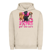 Pigment French Oak Paws For The Cure Urban Hoodie - texasbilliewilder