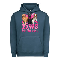 Pigment Midnight Navy Paws For The Cure Urban Hoodie - texasbilliewilder