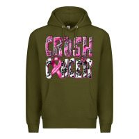Army Green Crush Cancer Premium Hoodie - texasbilliewilder