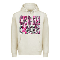 Oatmeal Heather Crush Cancer Premium Hoodie - texasbilliewilder