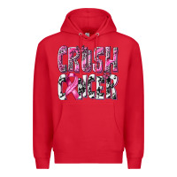 Red Crush Cancer Premium Hoodie - texasbilliewilder